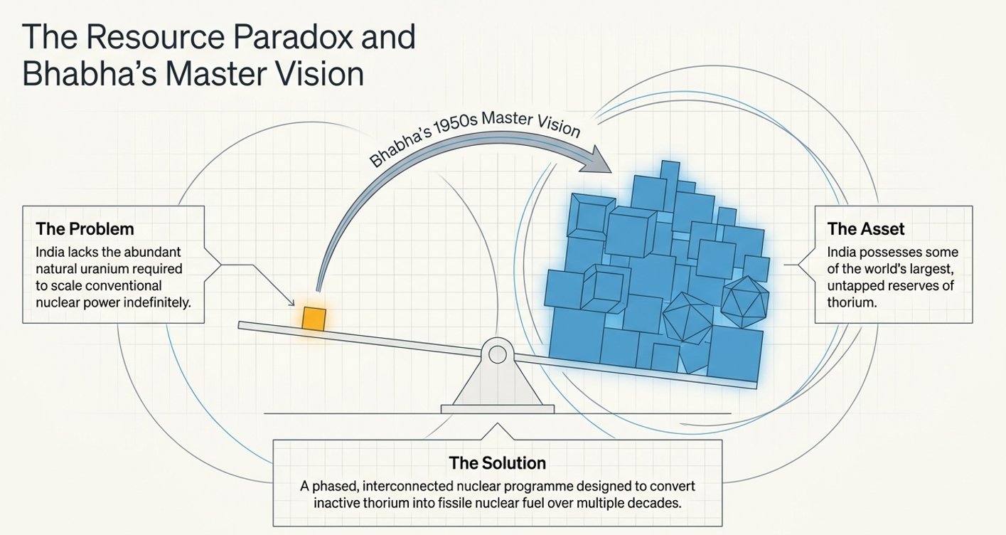The Resource Paradox and Bhabha's Master Vision