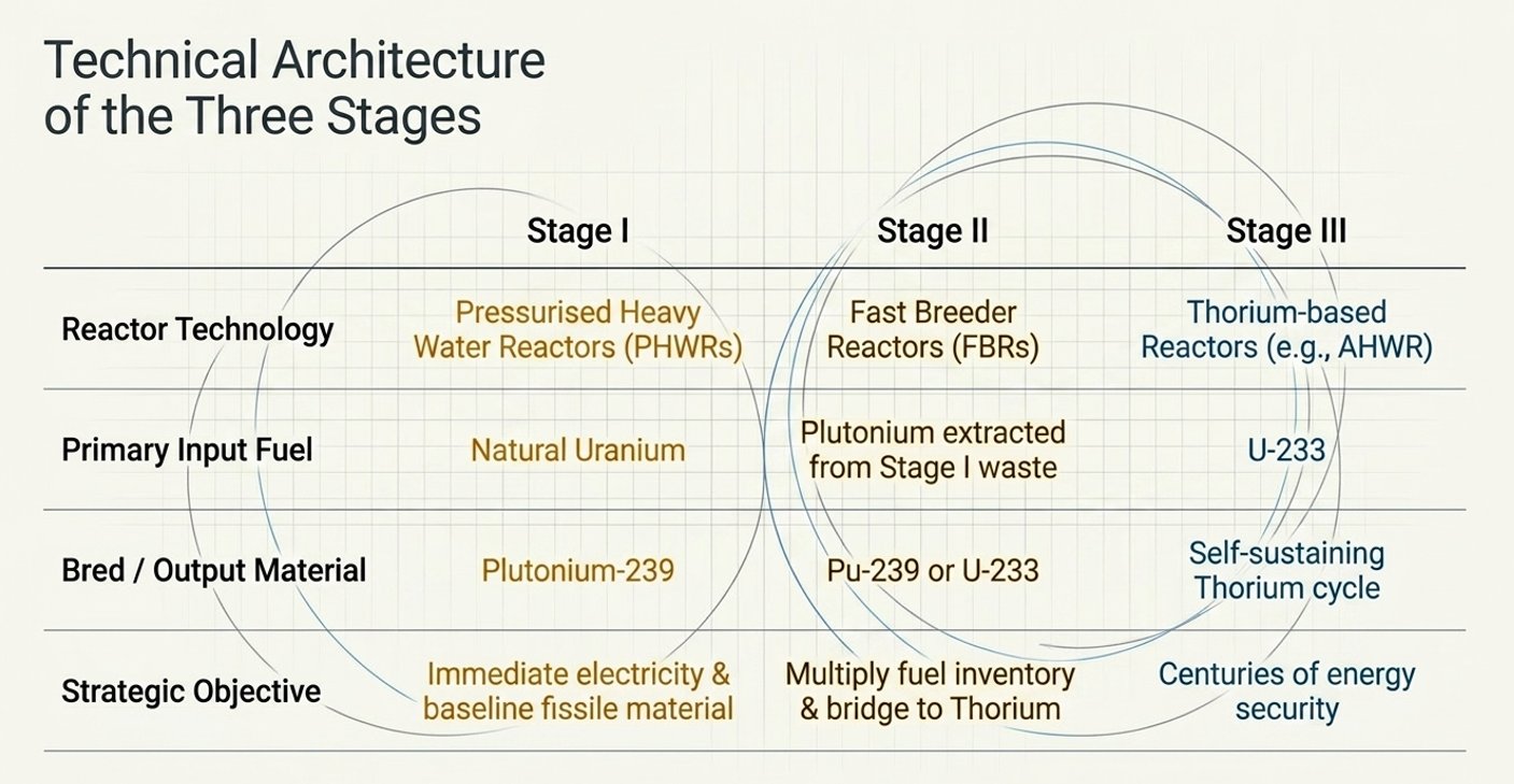 Technical Architecture of the Three Stages
