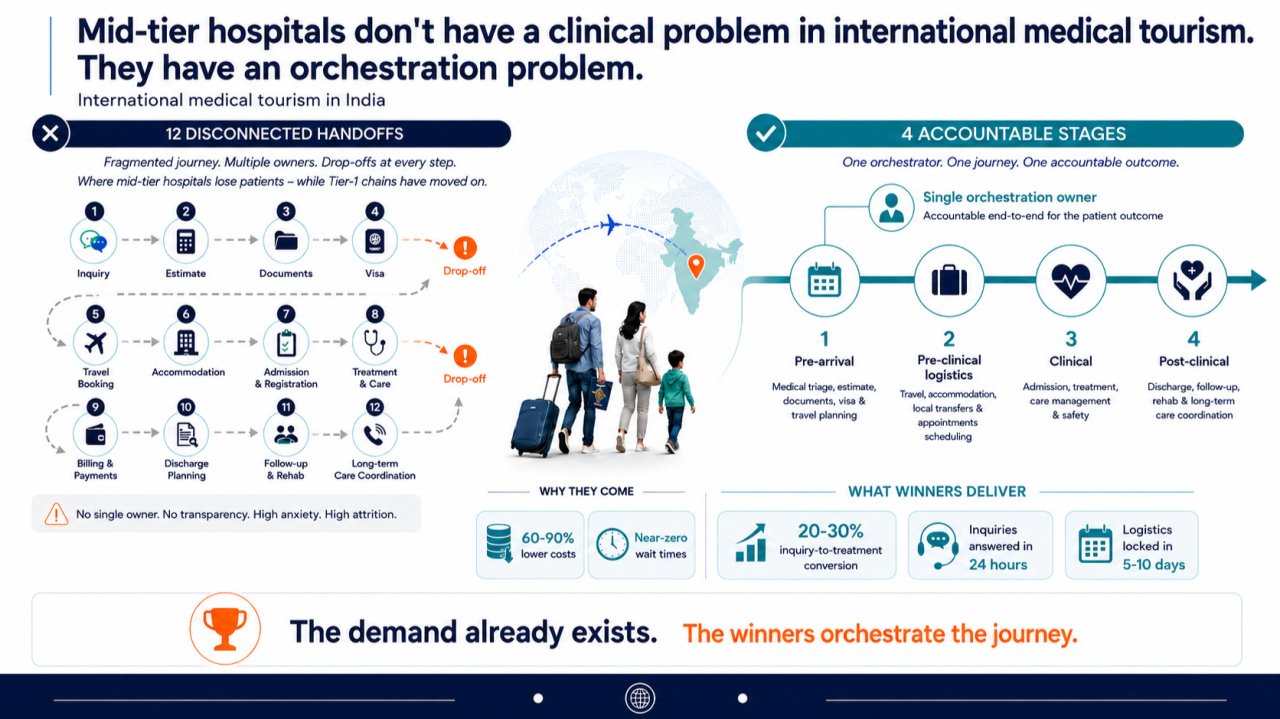 Mid-tier hospitals have an orchestration problem, not a clinical one